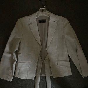 BCBG grey blazer and matching pants